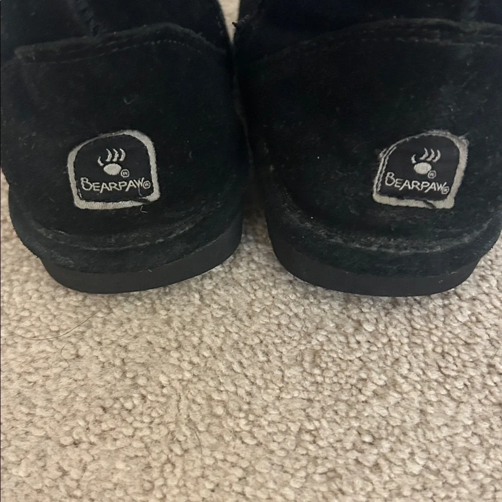BearPaw Black Suede Footwear Boots Size 6